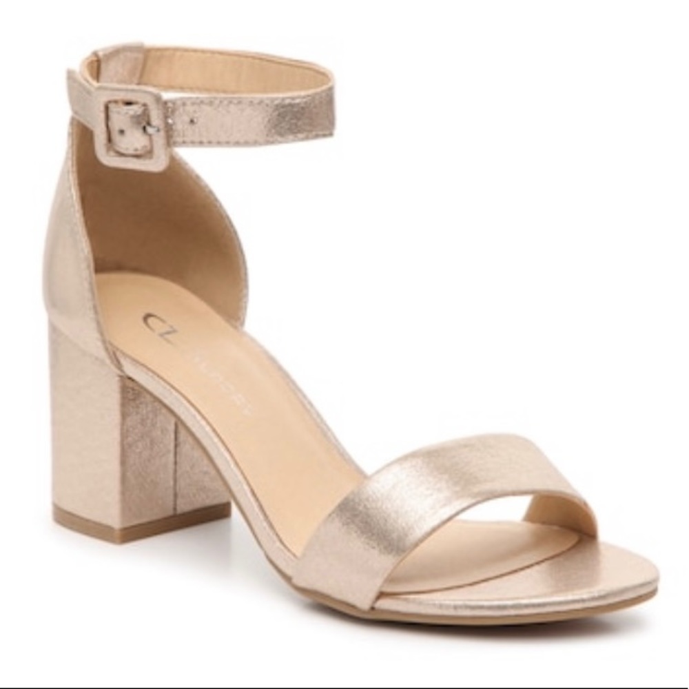 Chinese Laundry Gold Metallic Heels